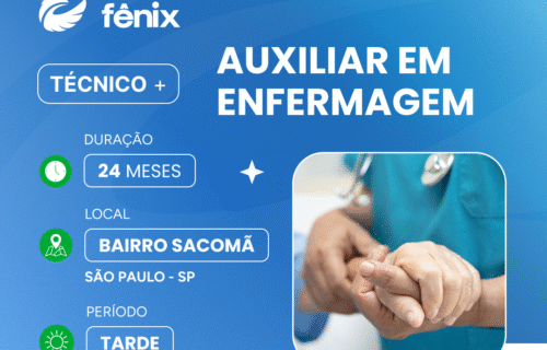 Curso de Enfermagem – Auxiliar + Técnico (24 meses) (Tarde)